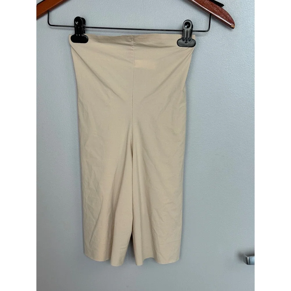 Spanx Higher Power Short High Waisted Shapewear‎ Mid Thigh Shaper Beige Medium